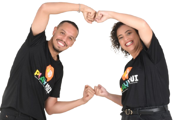 Pessoa apontando para baixo
